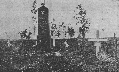 Цвинтар у 1923 році. Світлина з фондів музею Української Центральної Ради у Києві.