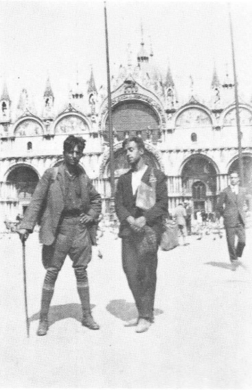 Віктор Цимбал і Юрій Вовк у Венеції, 1926 р.